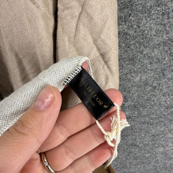 New Melifluos Cardigan Women L Large Beige Open Front Long Sleeve Viscose Casual - Picture 3 of 6